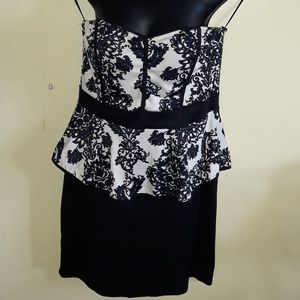 Fashion Magazine brand strapless dress.